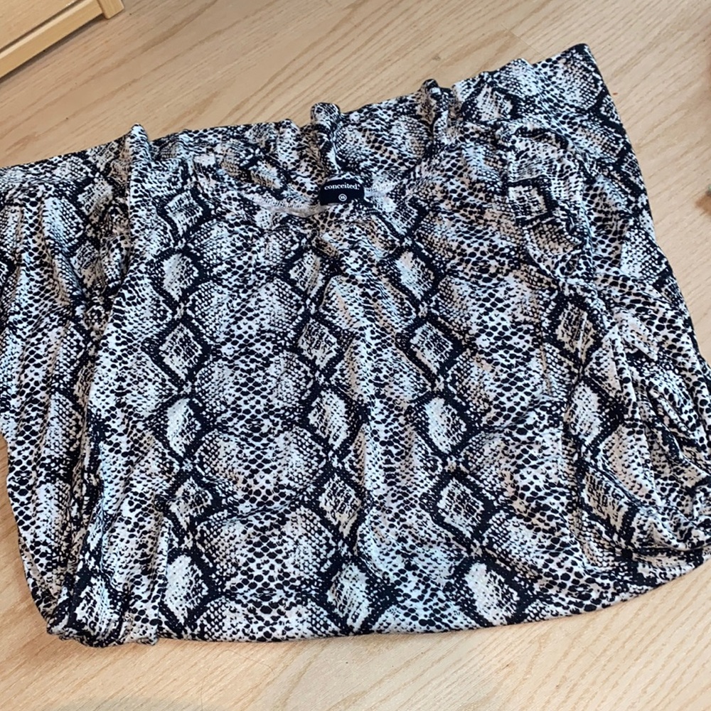 Dress snake skin print